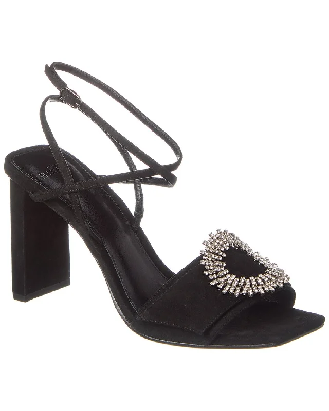 Child - Friendly Women's Sandals with a Secure Buckle in Purple for Moms on the GoAlexandre Birman Madelina Pillar 85 Suede Sandal Child - Friendly Women's Sandals with a Secure Buckle in Purple for Moms on the GoAlexandre Birman Madelina Pillar 85 Suede Sandal