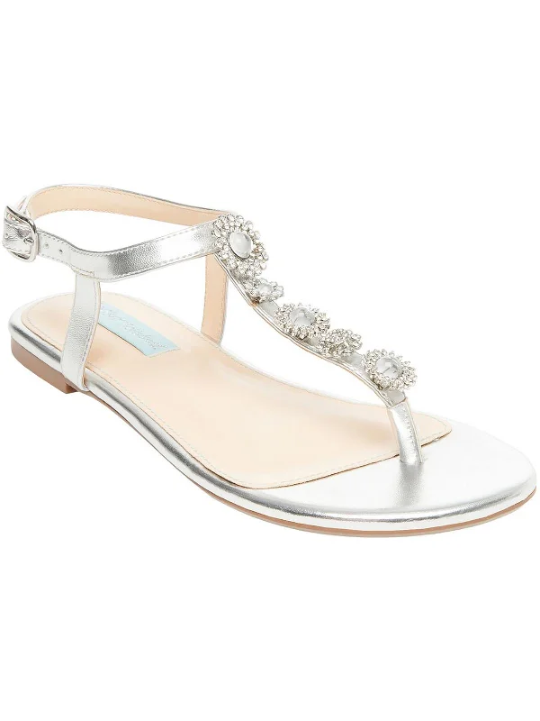 Child - Friendly Women's Sandals with a Secure Buckle in Purple for Moms on the GoAlta Womens Embellished Metallic Ankle Strap Child - Friendly Women's Sandals with a Secure Buckle in Purple for Moms on the GoAlta Womens Embellished Metallic Ankle Strap
