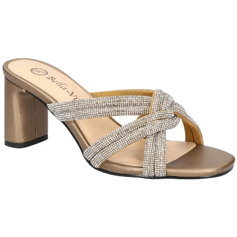 Women's Rhinestone - Embellished Open - Toe Sandals in Silver for a Glamorous Party LookBella Vita Womens Carmen Faux Suede Embellished Heels Women's Rhinestone - Embellished Open - Toe Sandals in Silver for a Glamorous Party LookBella Vita Womens Carmen Faux Suede Embellished Heels