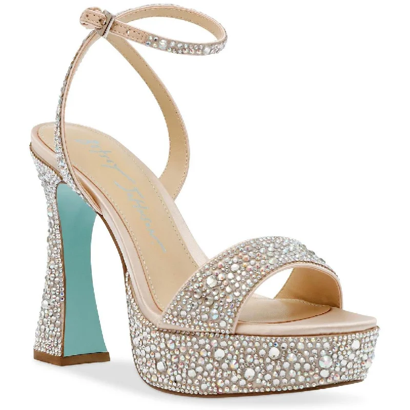 Women's Sandals with a Floral - Printed Upper in Pink for a Feminine Spring LookBetsey Johnson Womens Beth Rhinestone Dress Sandals Women's Sandals with a Floral - Printed Upper in Pink for a Feminine Spring LookBetsey Johnson Womens Beth Rhinestone Dress Sandals