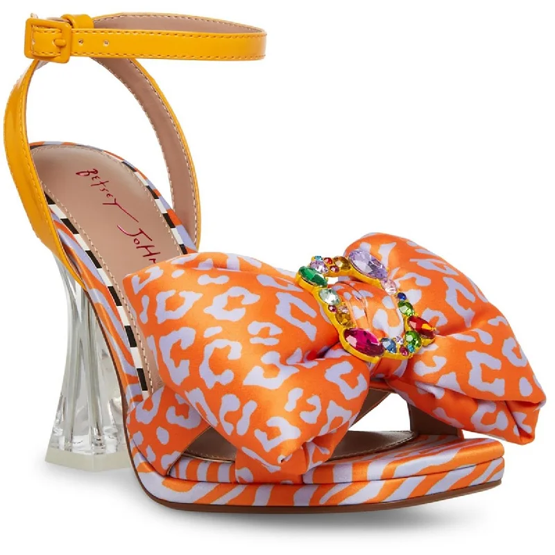 Women's Thong Sandals with a Beaded Design in Multicolor for a Beachy AestheticBetsey Johnson Womens Pollie Embellished Animal Print Heels Women's Thong Sandals with a Beaded Design in Multicolor for a Beachy AestheticBetsey Johnson Womens Pollie Embellished Animal Print Heels