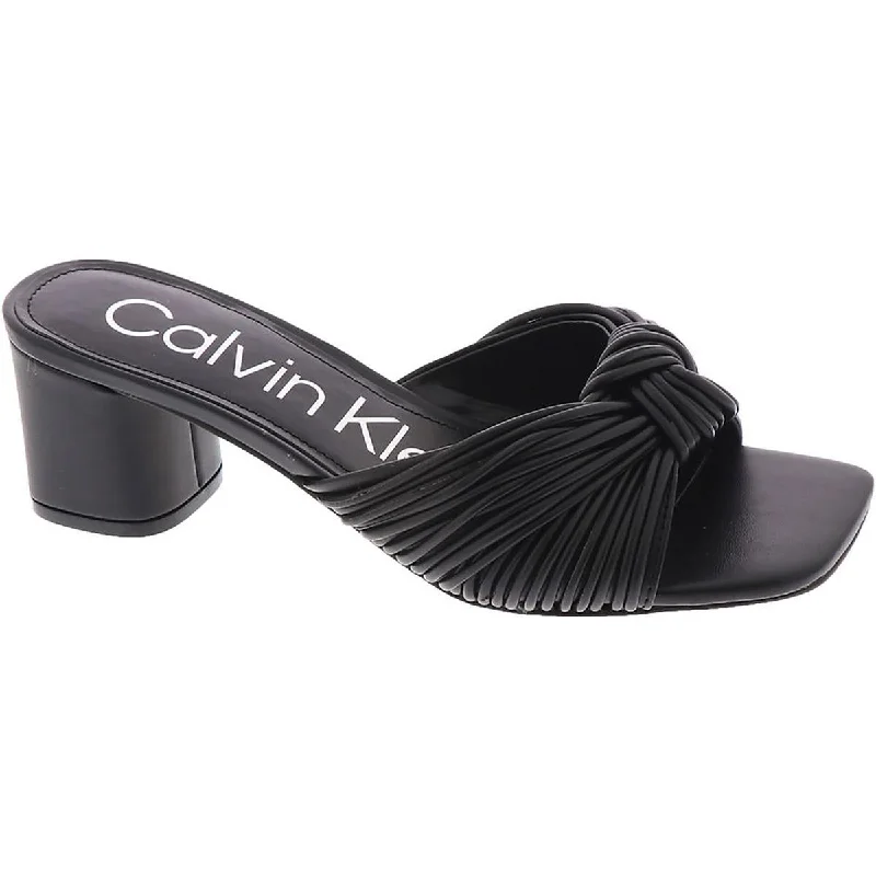 Women's Leather - Strapped Sandals with a Braided Detail in Brown for a Rustic AppealCalvin Klein Womens Beanca Faux Leather Slip-On Strappy Sandals Women's Leather - Strapped Sandals with a Braided Detail in Brown for a Rustic AppealCalvin Klein Womens Beanca Faux Leather Slip-On Strappy Sandals