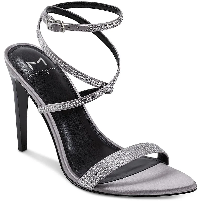 Orthopedic Women's Sandals with Arch Support in Gray for Foot HealthCammile Womens Embellished Ankle Strap Heels