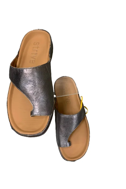 Sustainable Women's Recycled Material Sandals in Beige for Eco - Conscious ShoppersCapri 2 In Anthracite Sustainable Women's Recycled Material Sandals in Beige for Eco - Conscious ShoppersCapri 2 In Anthracite