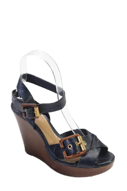 Women's Sandals with a Wedge Heel and a Tassel Detail in Orange for a Trendy LookChloe Womens Leather Peep Toe Strappy Buckle Closure Wedges Black Women's Sandals with a Wedge Heel and a Tassel Detail in Orange for a Trendy LookChloe Womens Leather Peep Toe Strappy Buckle Closure Wedges Black