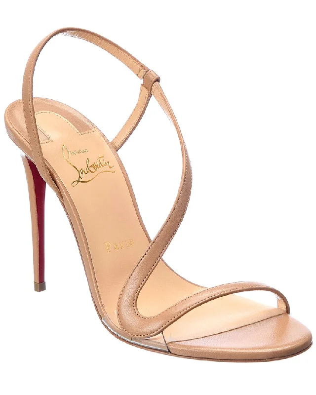 Women's Strappy Gladiator Sandals with Buckle Closures in Tan for a Boho LookChristian Louboutin Rosalie 100 Leather Sandal Women's Strappy Gladiator Sandals with Buckle Closures in Tan for a Boho LookChristian Louboutin Rosalie 100 Leather Sandal