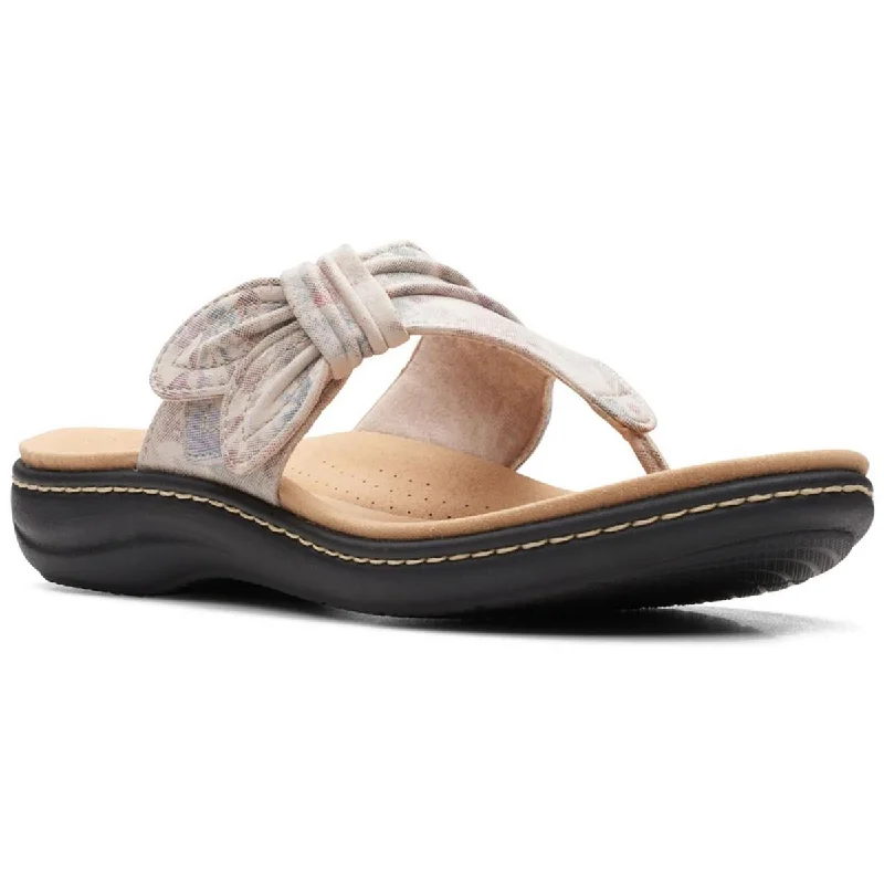 Women's Flat Slide Sandals with a Memory Foam Insole in White for All - Day ComfortClarks Womens Laurieann Faux Leather Flip-Flops Thong Sandals Women's Flat Slide Sandals with a Memory Foam Insole in White for All - Day ComfortClarks Womens Laurieann Faux Leather Flip-Flops Thong Sandals