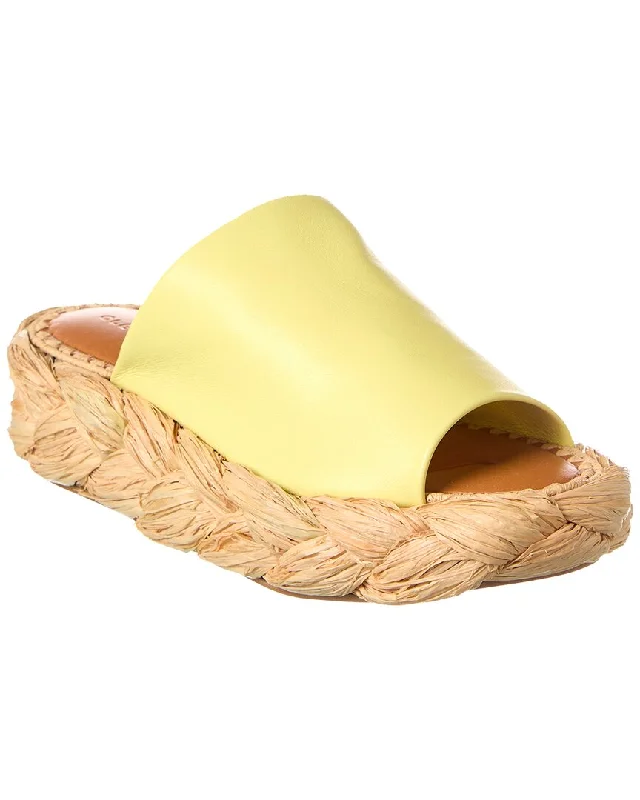 Women's Cork - Soled Espadrille Sandals with a Rope - Trimmed Upper in Navy for a Summer VibeClergerie Axel Leather Platform Sandal Women's Cork - Soled Espadrille Sandals with a Rope - Trimmed Upper in Navy for a Summer VibeClergerie Axel Leather Platform Sandal