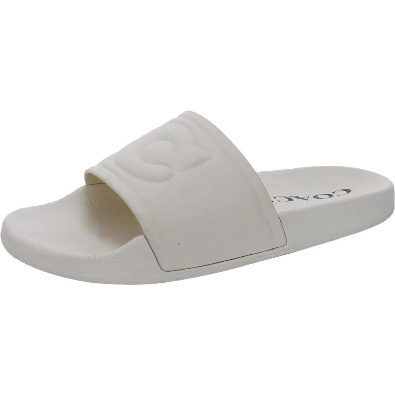 Adjustable Strap Women's Sandals with a Padded Heel in Pink for a Custom FitCoach Womens Ulla Rubber Slide Slip On Casual Pool Slides Adjustable Strap Women's Sandals with a Padded Heel in Pink for a Custom FitCoach Womens Ulla Rubber Slide Slip On Casual Pool Slides