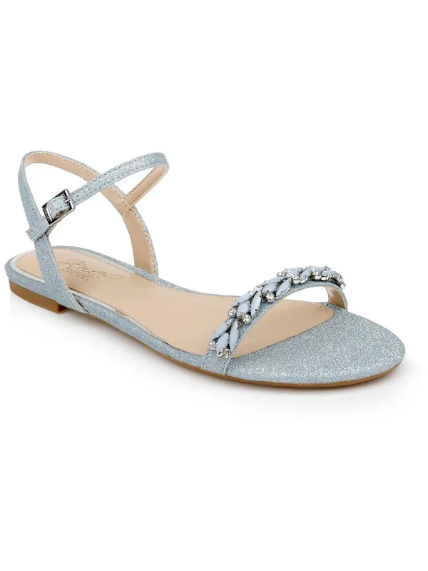 Waterproof Women's Rubber Beach Sandals with Arch Support in Blue for Water ActivitiesDANICA Womens Embellished Faux Leather Ankle Strap Waterproof Women's Rubber Beach Sandals with Arch Support in Blue for Water ActivitiesDANICA Womens Embellished Faux Leather Ankle Strap