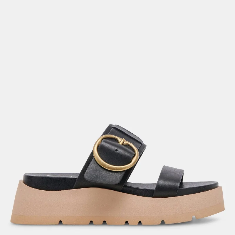 Women's Ankle - Strap Sandals with a Block Heel in Red for a Sophisticated StyleDEX SANDALS BLACK LEATHER Women's Ankle - Strap Sandals with a Block Heel in Red for a Sophisticated StyleDEX SANDALS BLACK LEATHER