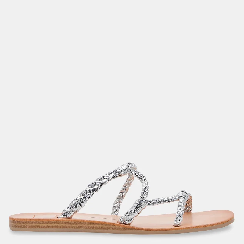 Orthopedic Women's Sandals with Arch Support in Gray for Foot HealthDION SANDALS SILVER METALLIC STELLA Orthopedic Women's Sandals with Arch Support in Gray for Foot HealthDION SANDALS SILVER METALLIC STELLA
