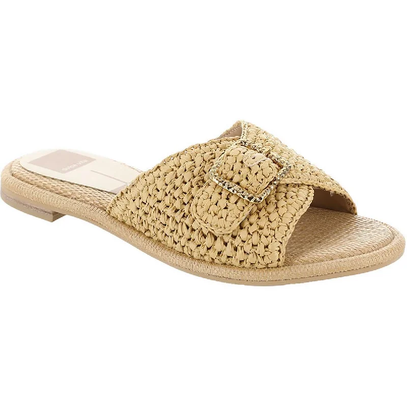 Women's Leather - Strapped Sandals with a Braided Detail in Brown for a Rustic AppealDolce Vita Womens Alonzo Raffia Buckle Slide Sandals Women's Leather - Strapped Sandals with a Braided Detail in Brown for a Rustic AppealDolce Vita Womens Alonzo Raffia Buckle Slide Sandals