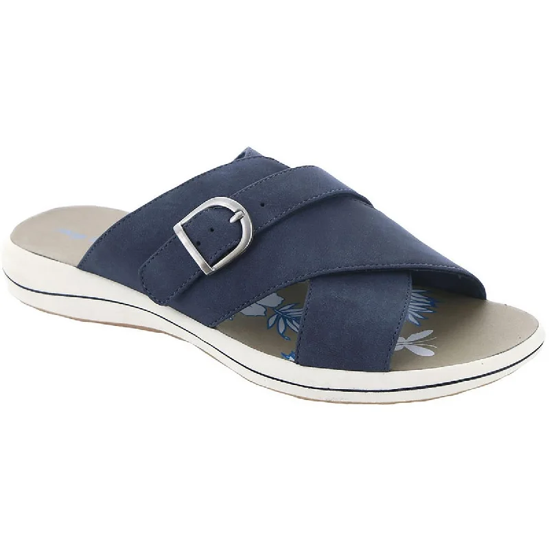 Women's Thong Sandals with a Beaded Design in Multicolor for a Beachy AestheticEasy Street Womens Flint Buckle Faux Leather Slide Sandals Women's Thong Sandals with a Beaded Design in Multicolor for a Beachy AestheticEasy Street Womens Flint Buckle Faux Leather Slide Sandals