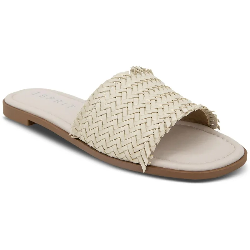 Lightweight Women's Mesh - Paneled Sandals in Yellow for BreathabilityEsprit Womens Summer Woven Peep-Toe Slide Sandals Lightweight Women's Mesh - Paneled Sandals in Yellow for BreathabilityEsprit Womens Summer Woven Peep-Toe Slide Sandals