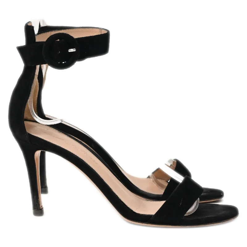 Women's Sandals with a Floral - Printed Upper in Pink for a Feminine Spring LookGianvito Rossi Portofino 85 Ankle Strap Sandal Heels in Black Suede Women's Sandals with a Floral - Printed Upper in Pink for a Feminine Spring LookGianvito Rossi Portofino 85 Ankle Strap Sandal Heels in Black Suede