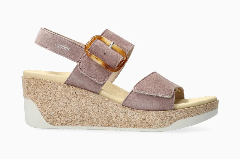 Plus Size Women's Wide - Width Platform Sandals in Black for Added Comfort and HeightGiulia - Mauve Plus Size Women's Wide - Width Platform Sandals in Black for Added Comfort and HeightGiulia - Mauve
