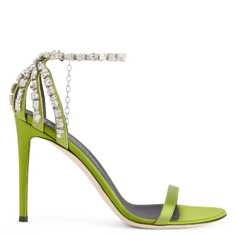 Lightweight Women's Mesh - Paneled Sandals in Yellow for BreathabilityGiuseppe Zanotti Adele Crystal Lightweight Women's Mesh - Paneled Sandals in Yellow for BreathabilityGiuseppe Zanotti Adele Crystal