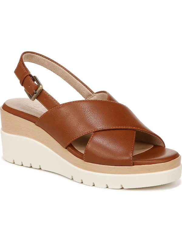 Women's Cork - Soled Espadrille Sandals with a Rope - Trimmed Upper in Navy for a Summer VibeGOODTIMES SL Womens Faux Leather Round toe Wedge Sandals Women's Cork - Soled Espadrille Sandals with a Rope - Trimmed Upper in Navy for a Summer VibeGOODTIMES SL Womens Faux Leather Round toe Wedge Sandals