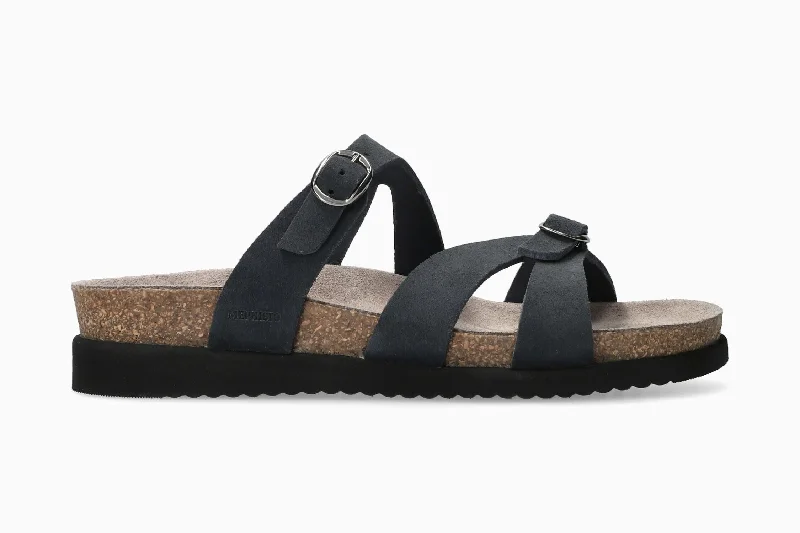 Women's Sandals with a Glitter - Coated Strap in Gold for a Sparkly Summer OutfitHannel - Deep Blue Women's Sandals with a Glitter - Coated Strap in Gold for a Sparkly Summer OutfitHannel - Deep Blue