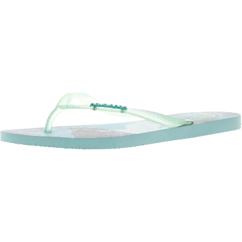 Elastic - Strap Women's Sandals with a Padded Toe in Teal for Easy On - and - OffHavaianas Beach Prit Signature Thong Sandals Elastic - Strap Women's Sandals with a Padded Toe in Teal for Easy On - and - OffHavaianas Beach Prit Signature Thong Sandals