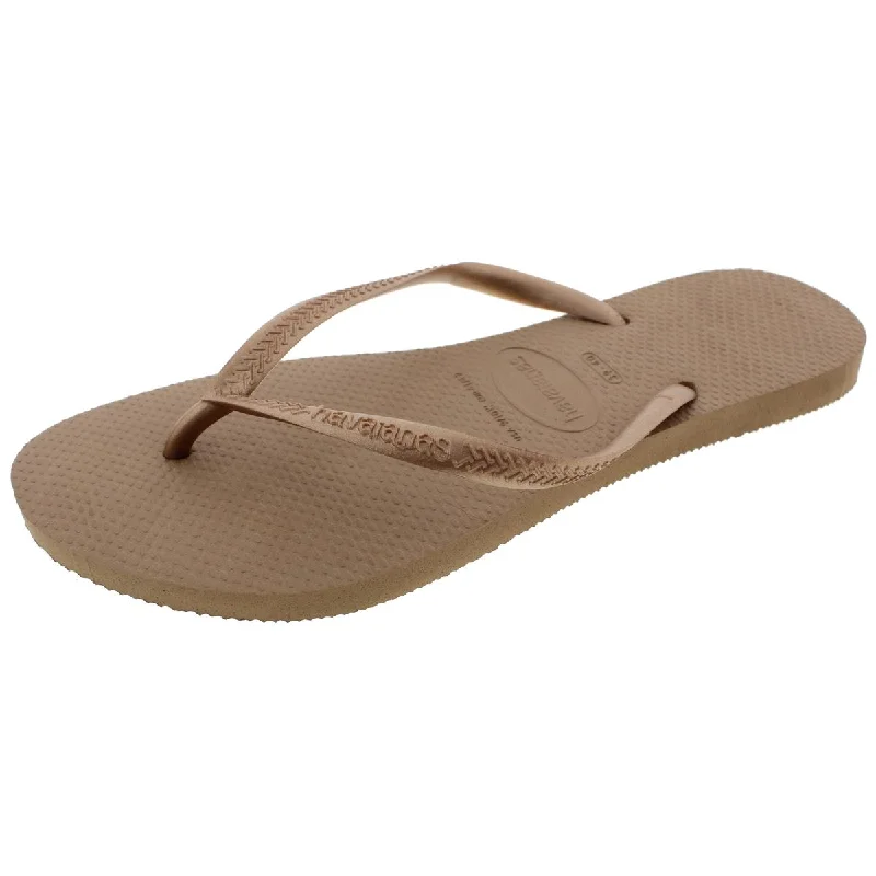 Anti - Slip Women's Sandals with a Grooved Sole in Green for Outdoor AdventuresHavaianas Womens Signature Slide Flip-Flops Anti - Slip Women's Sandals with a Grooved Sole in Green for Outdoor AdventuresHavaianas Womens Signature Slide Flip-Flops