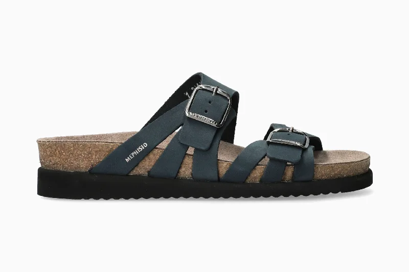 Women's Sandals with a Glitter - Coated Strap in Gold for a Sparkly Summer OutfitHelisa - Navy Women's Sandals with a Glitter - Coated Strap in Gold for a Sparkly Summer OutfitHelisa - Navy