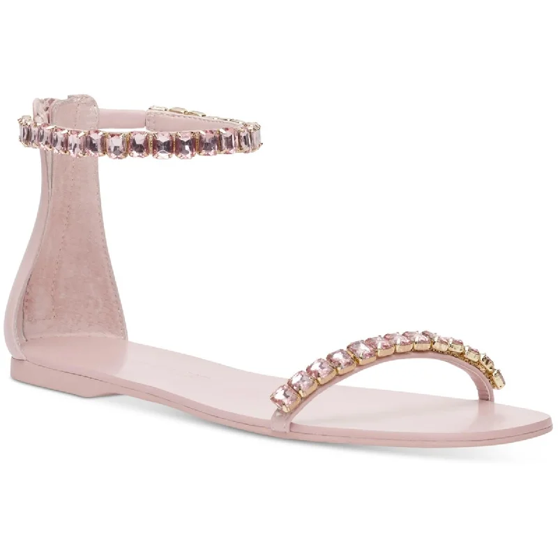 Sustainable Women's Recycled Material Sandals in Beige for Eco - Conscious ShoppersINC Womens The Carmel 2 Rhinestone Faux Leather Ankle Strap Sustainable Women's Recycled Material Sandals in Beige for Eco - Conscious ShoppersINC Womens The Carmel 2 Rhinestone Faux Leather Ankle Strap
