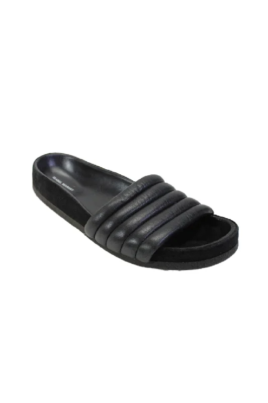 Women's Strappy Gladiator Sandals with Buckle Closures in Tan for a Boho LookIsabel Marant Womens Slip On Single Strap Slides Leather Black Women's Strappy Gladiator Sandals with Buckle Closures in Tan for a Boho LookIsabel Marant Womens Slip On Single Strap Slides Leather Black