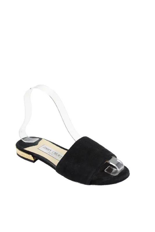 Plus Size Women's Wide - Width Platform Sandals in Black for Added Comfort and HeightJimmy Choo Womens Slip On Open Toe Low Heeled Slides Suede Black 35 Plus Size Women's Wide - Width Platform Sandals in Black for Added Comfort and HeightJimmy Choo Womens Slip On Open Toe Low Heeled Slides Suede Black 35