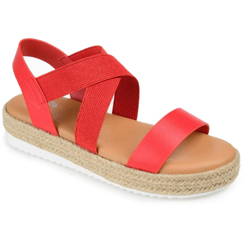 Women's Sandals with a Glitter - Coated Strap in Gold for a Sparkly Summer OutfitJournee Collection Womens Caroline Espadrilles Women's Sandals with a Glitter - Coated Strap in Gold for a Sparkly Summer OutfitJournee Collection Womens Caroline Espadrilles