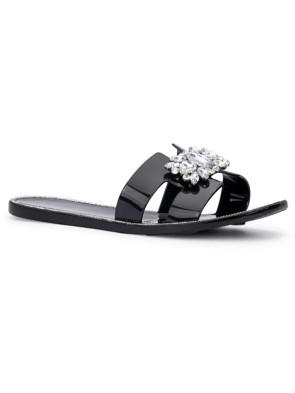 Child - Friendly Women's Sandals with a Secure Buckle in Purple for Moms on the GoKai Womens Slip On Dressy Slide Sandals Child - Friendly Women's Sandals with a Secure Buckle in Purple for Moms on the GoKai Womens Slip On Dressy Slide Sandals