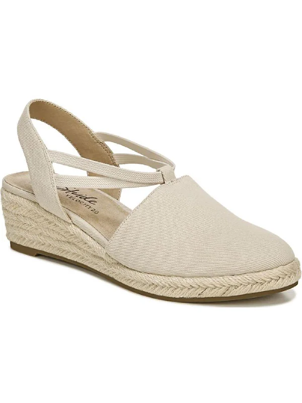Women's Leather - Strapped Sandals with a Braided Detail in Brown for a Rustic AppealKatrina 2 Womens Cushioned Footbed Canvas Wedge Sandals Women's Leather - Strapped Sandals with a Braided Detail in Brown for a Rustic AppealKatrina 2 Womens Cushioned Footbed Canvas Wedge Sandals