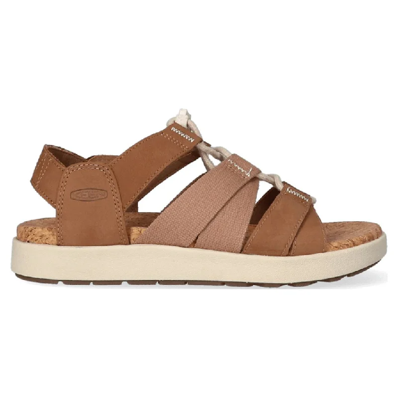 Waterproof Women's Rubber Beach Sandals with Arch Support in Blue for Water ActivitiesElle Mixed Strap Leather & Textile Women's Sandals Waterproof Women's Rubber Beach Sandals with Arch Support in Blue for Water ActivitiesElle Mixed Strap Leather & Textile Women's Sandals