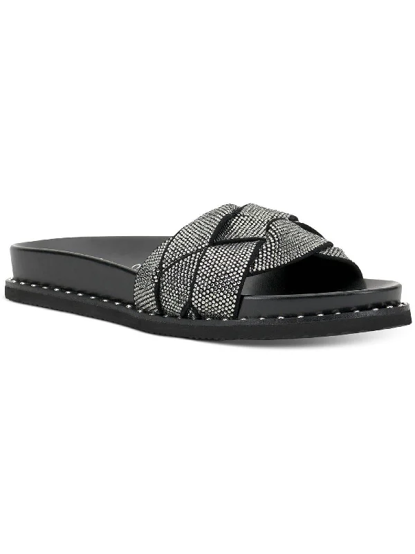 Women's Ankle - Strap Sandals with a Block Heel in Red for a Sophisticated StyleKevind Womens Slip On Flat Slide Sandals Women's Ankle - Strap Sandals with a Block Heel in Red for a Sophisticated StyleKevind Womens Slip On Flat Slide Sandals