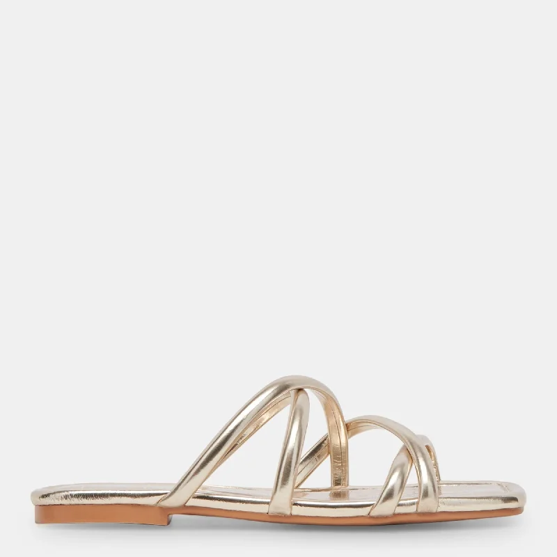 Child - Friendly Women's Sandals with a Secure Buckle in Purple for Moms on the GoLanza Sandals Light Gold Metallic Stella Child - Friendly Women's Sandals with a Secure Buckle in Purple for Moms on the GoLanza Sandals Light Gold Metallic Stella