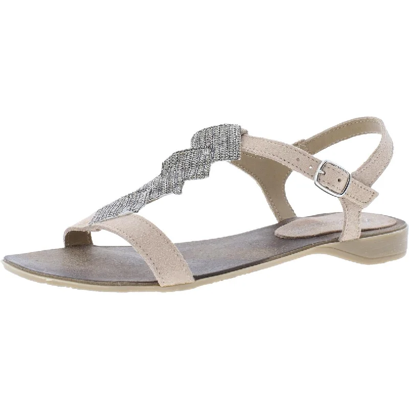 Child - Friendly Women's Sandals with a Secure Buckle in Purple for Moms on the GoLara Collection Womens Oliva Leather Embellished T-Strap Sandals Child - Friendly Women's Sandals with a Secure Buckle in Purple for Moms on the GoLara Collection Womens Oliva Leather Embellished T-Strap Sandals