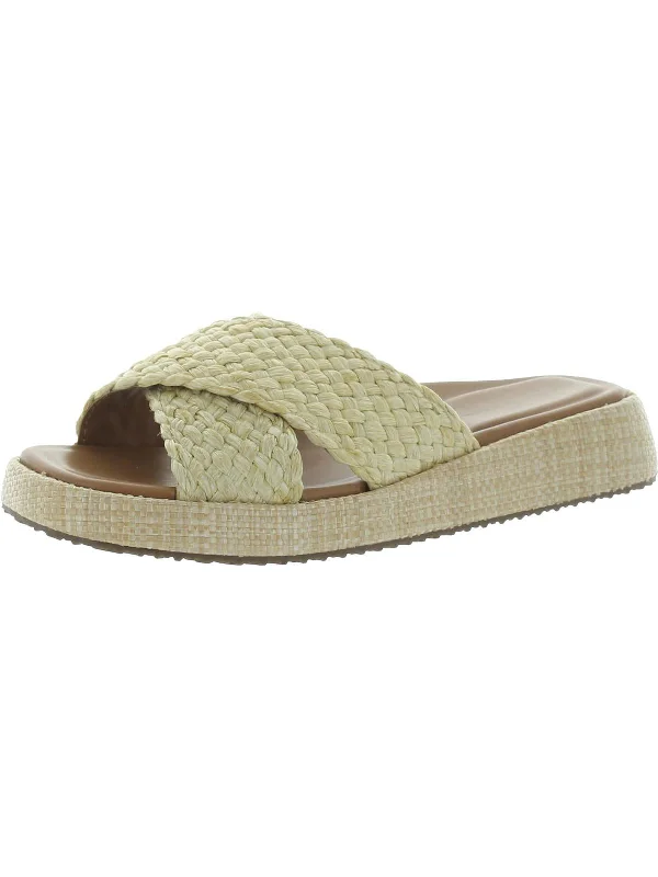 Women's Leather - Strapped Sandals with a Braided Detail in Brown for a Rustic AppealLinzi 12 Womens Woven Raffia Slide Sandals Women's Leather - Strapped Sandals with a Braided Detail in Brown for a Rustic AppealLinzi 12 Womens Woven Raffia Slide Sandals