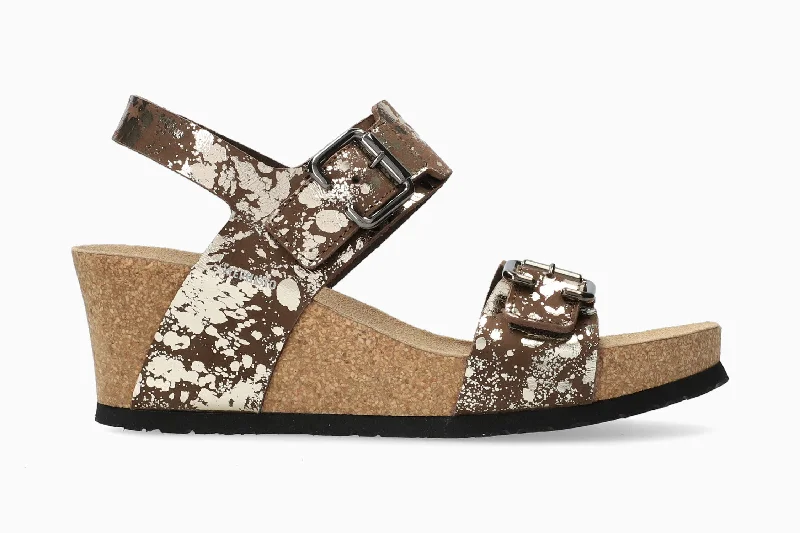 Women's Leather - Strapped Sandals with a Braided Detail in Brown for a Rustic AppealLissandra - Dark Brown Women's Leather - Strapped Sandals with a Braided Detail in Brown for a Rustic AppealLissandra - Dark Brown