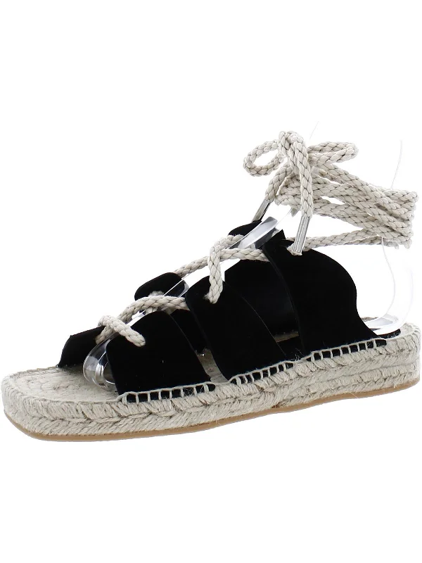 Women's Ankle - Strap Sandals with a Block Heel in Red for a Sophisticated StyleLucy Womens Suede Ankle Tie Espadrilles Women's Ankle - Strap Sandals with a Block Heel in Red for a Sophisticated StyleLucy Womens Suede Ankle Tie Espadrilles