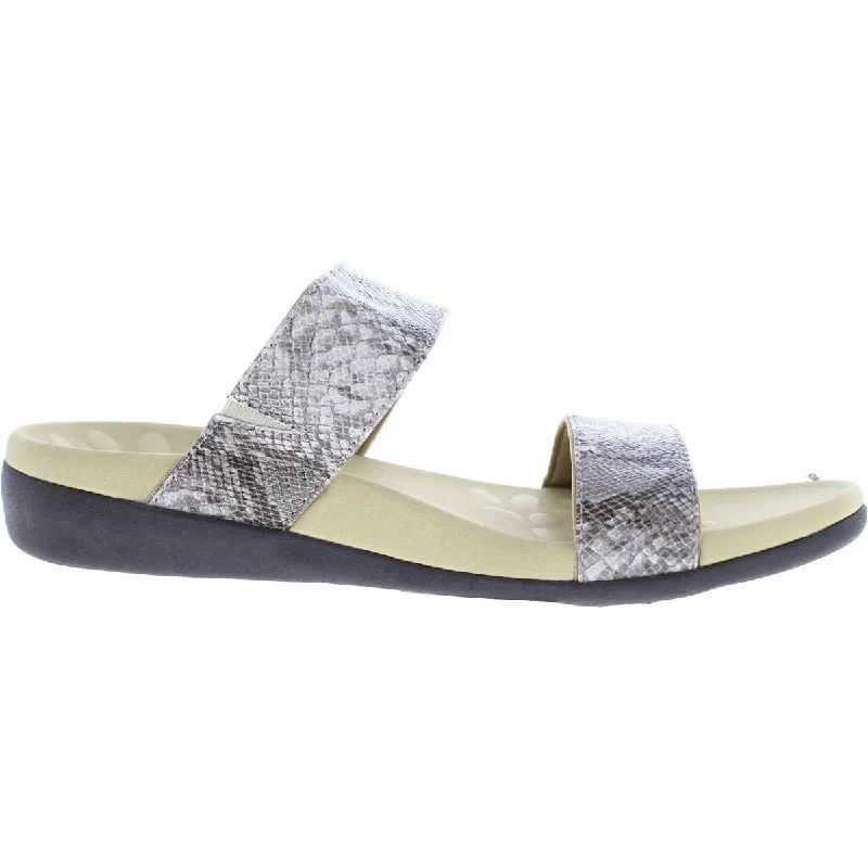 Shock - Absorbing Women's Sandals with a Soft Insole in Black for Active LifestylesMEGNYA Womens Faux Leather Slip-On Slide Sandals Shock - Absorbing Women's Sandals with a Soft Insole in Black for Active LifestylesMEGNYA Womens Faux Leather Slip-On Slide Sandals