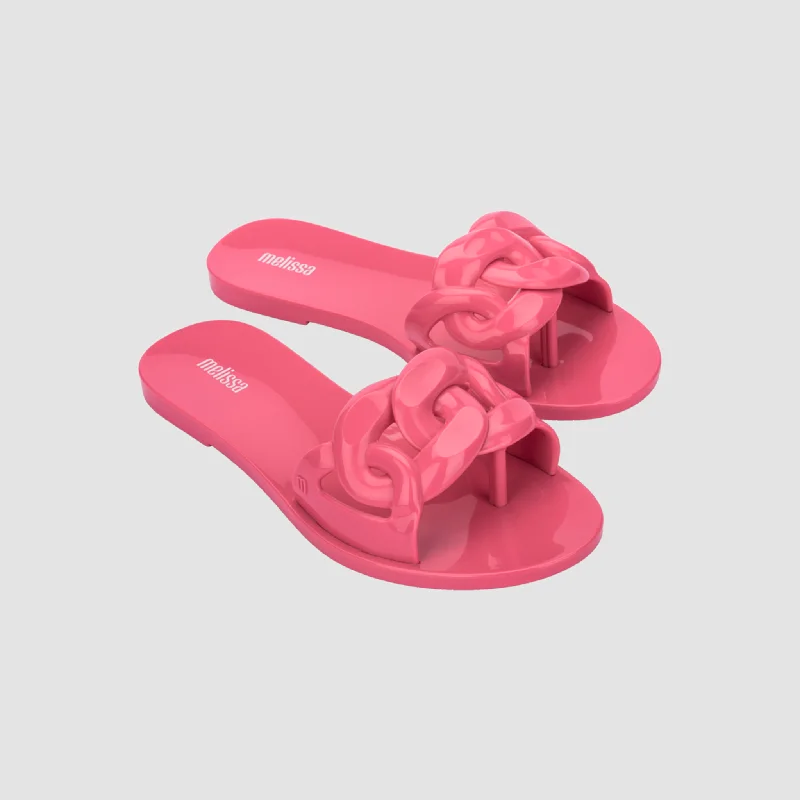 Shock - Absorbing Women's Sandals with a Soft Insole in Black for Active LifestylesMELISSA JELLY CHAIN Shock - Absorbing Women's Sandals with a Soft Insole in Black for Active LifestylesMELISSA JELLY CHAIN
