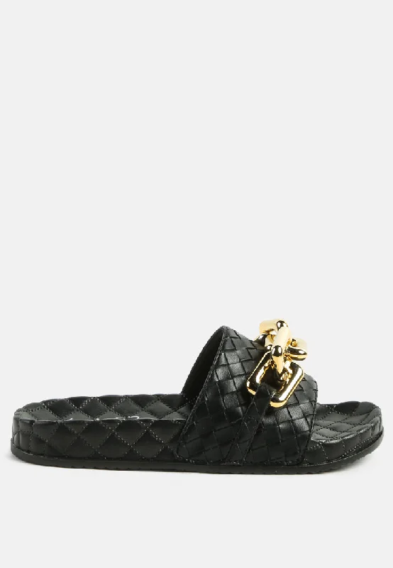 Women's Sandals with a Glitter - Coated Strap in Gold for a Sparkly Summer Outfitmiami shot bling chain strap woven slip on flats Women's Sandals with a Glitter - Coated Strap in Gold for a Sparkly Summer Outfitmiami shot bling chain strap woven slip on flats