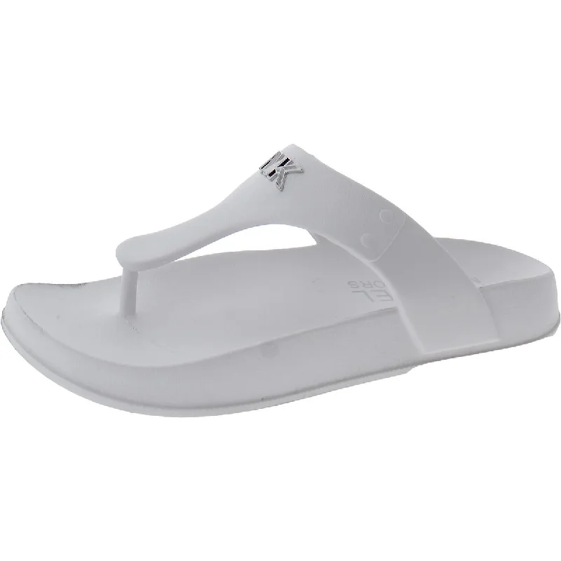Anti - Slip Women's Sandals with a Grooved Sole in Green for Outdoor AdventuresMICHAEL Michael Kors Womens Linsey Logo Rubber Thong Sandals Anti - Slip Women's Sandals with a Grooved Sole in Green for Outdoor AdventuresMICHAEL Michael Kors Womens Linsey Logo Rubber Thong Sandals