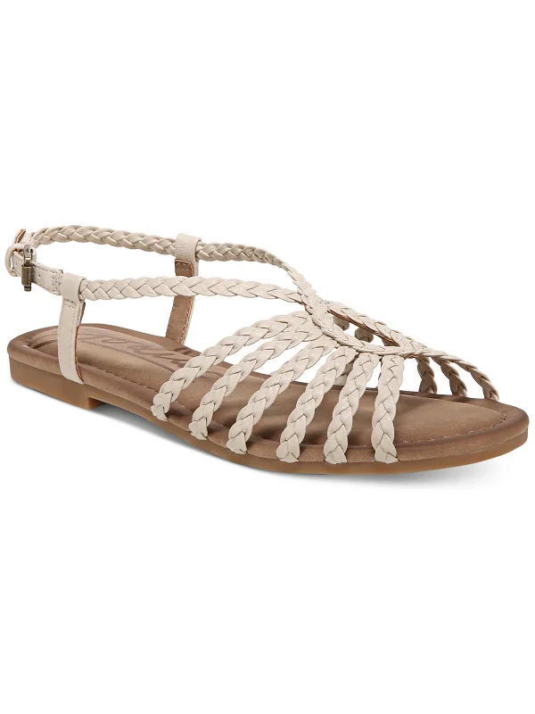 Adjustable Strap Women's Sandals with a Padded Heel in Pink for a Custom FitMisha Womens Faux Leather Braided Slingback Sandals Adjustable Strap Women's Sandals with a Padded Heel in Pink for a Custom FitMisha Womens Faux Leather Braided Slingback Sandals