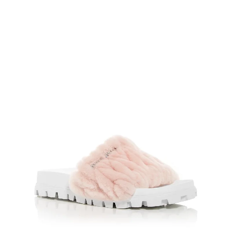 Waterproof Women's Rubber Beach Sandals with Arch Support in Blue for Water ActivitiesMiu Miu Womens Montone Matelasse Shearling Slip On Slide Sandals Waterproof Women's Rubber Beach Sandals with Arch Support in Blue for Water ActivitiesMiu Miu Womens Montone Matelasse Shearling Slip On Slide Sandals