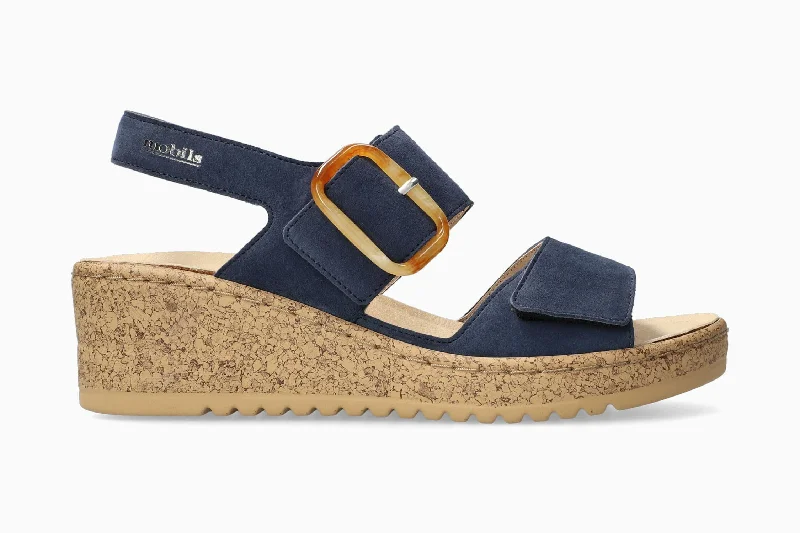 Adjustable Strap Women's Sandals with a Padded Heel in Pink for a Custom FitNasma - Midnight Blue