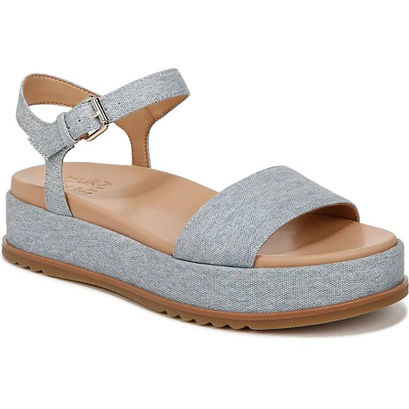 Plus Size Women's Wide - Width Platform Sandals in Black for Added Comfort and HeightNaturalizer Womens ZANE Denim Round toe Flatform Sandals Plus Size Women's Wide - Width Platform Sandals in Black for Added Comfort and HeightNaturalizer Womens ZANE Denim Round toe Flatform Sandals