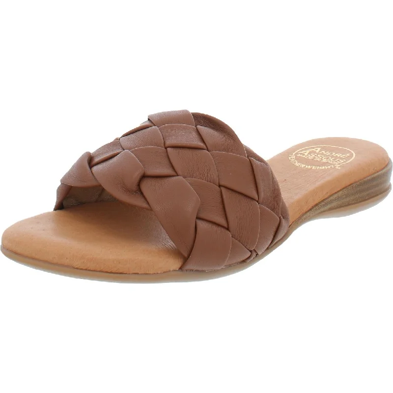 Women's Cork - Soled Espadrille Sandals with a Rope - Trimmed Upper in Navy for a Summer VibeNicki Womens Faux Leather Wedge Slide Sandals Women's Cork - Soled Espadrille Sandals with a Rope - Trimmed Upper in Navy for a Summer VibeNicki Womens Faux Leather Wedge Slide Sandals