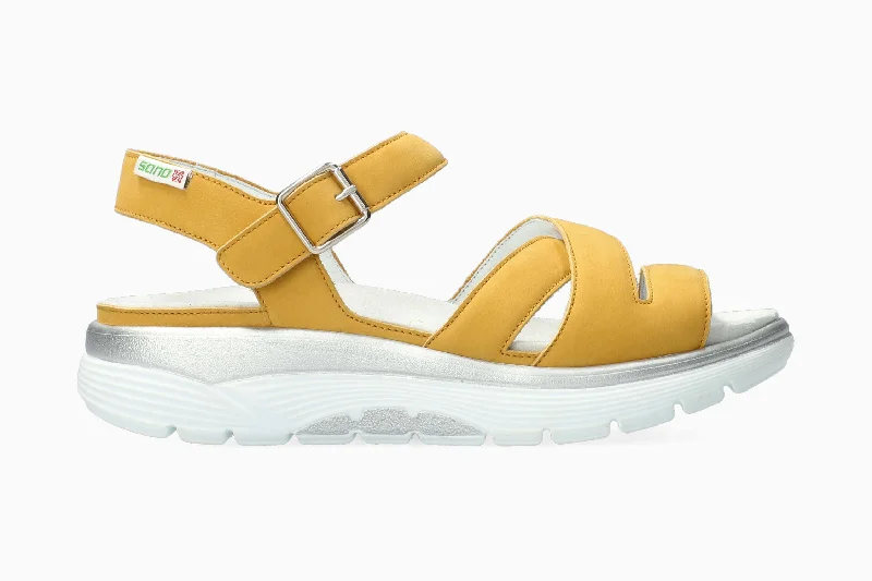 Women's Sandals with a Floral - Printed Upper in Pink for a Feminine Spring LookNoane - Ochre
